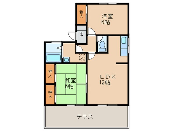 レイクサイド浄水の物件間取画像